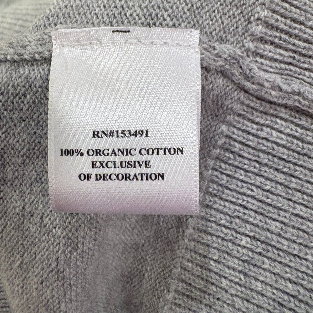 Hope & Henry Gray Cardigan Sweater Organic Cotton - Picture 5 of 7